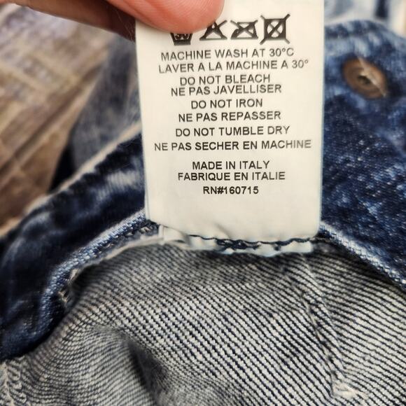 Retrofete Willa Skirt in Light Blue Acid Size Small - Picture 8 of 9